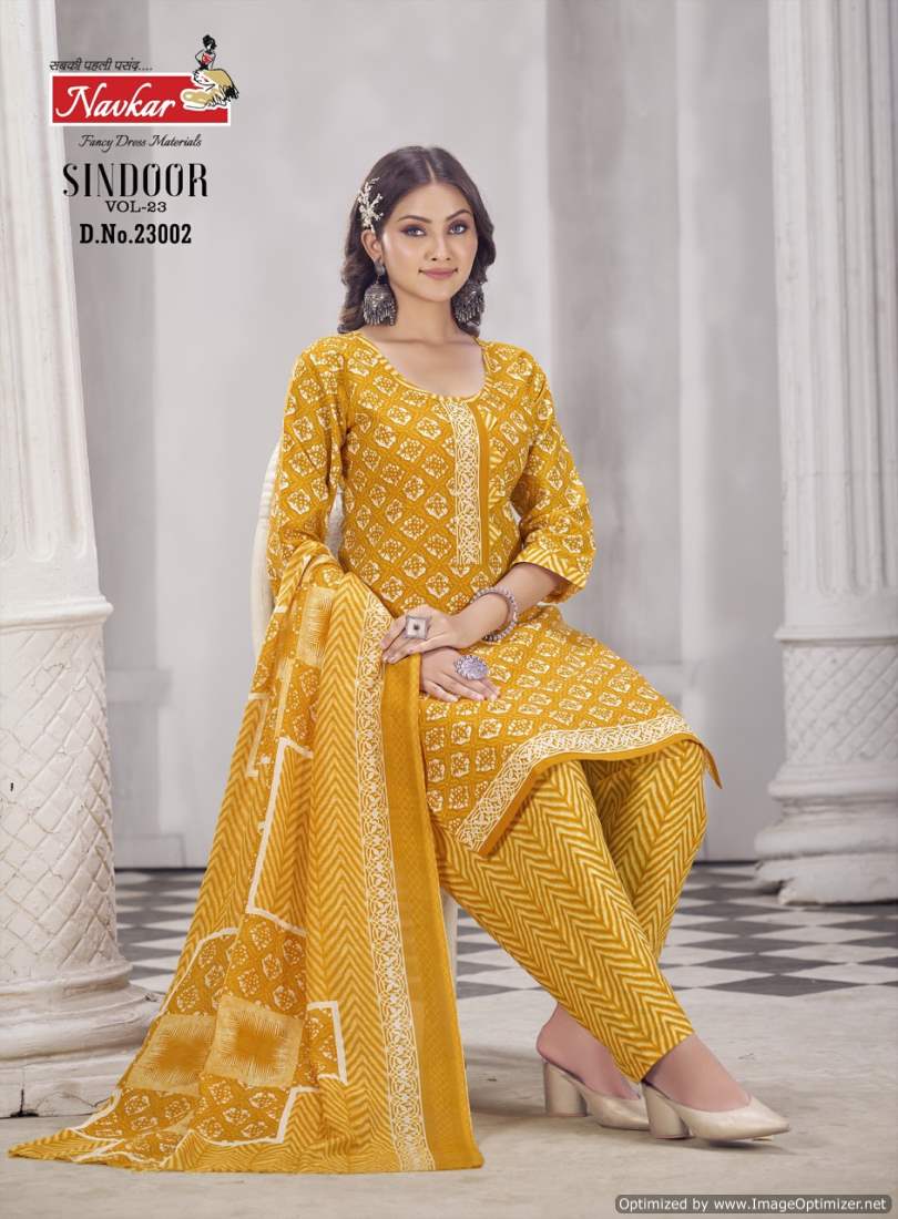 Sindoor Vol 23 By Navkar Pure Cotton Printed Readymade Dress Wholesale Shop In Surat